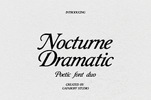 Nocturne Dramatic Font Duo