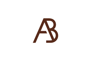 AB Monogram Logo Design. BA, a Branding & Logo Template by Vectorium Studio