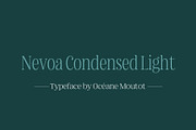 Nevoa Condensed Light, a Script Font by OceaneM (Thumbnail 1 of 7)