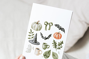 Watercolor Halloween Clipart Bundle, an Object Illustration by Pati Paints (Thumbnail 7 of 11)