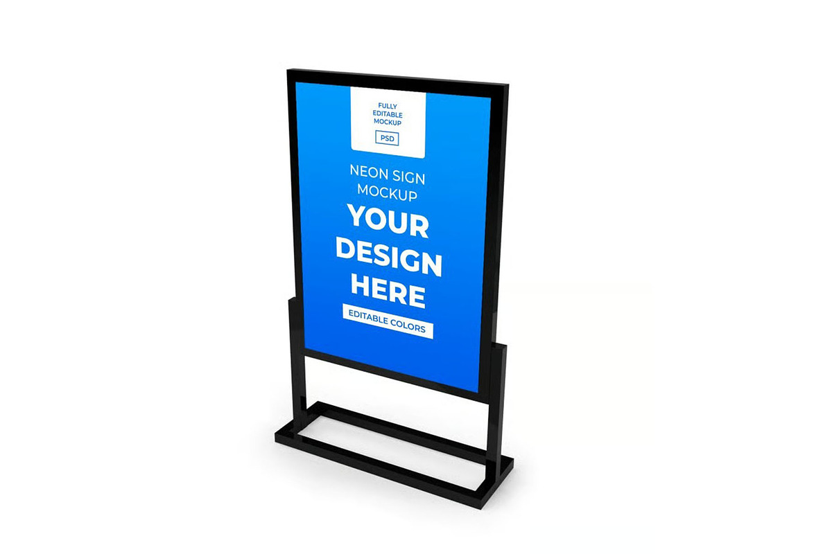 Neon Sign Box Mockup Template Set, a Packaging Mockup by DesignRushMarket (Photo 6 of 11)