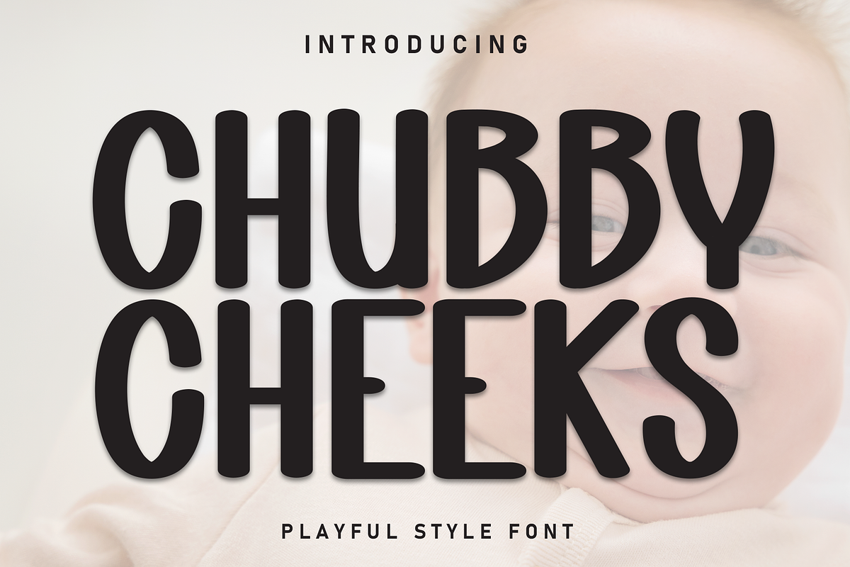 Chubby Cheeks | Script Font, a Script Font by Scratchones (Photo 1 of 7)