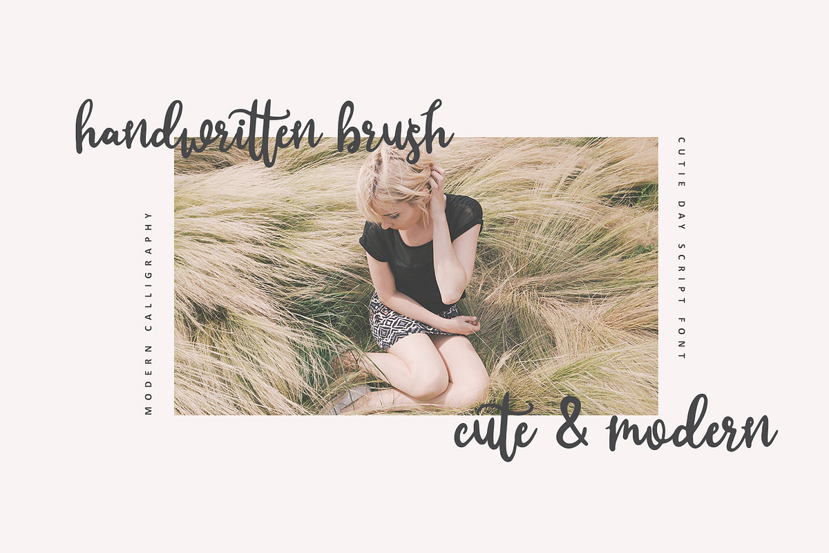 Cutie Day - a Cute Script Font preview 3