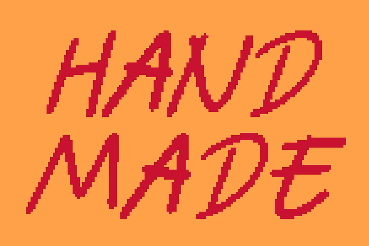 CS Breezy Pixel, a Handwritten Font by Craft Supply Co. (Photo 3 of 8)