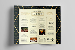 Art Deco Menu Templates