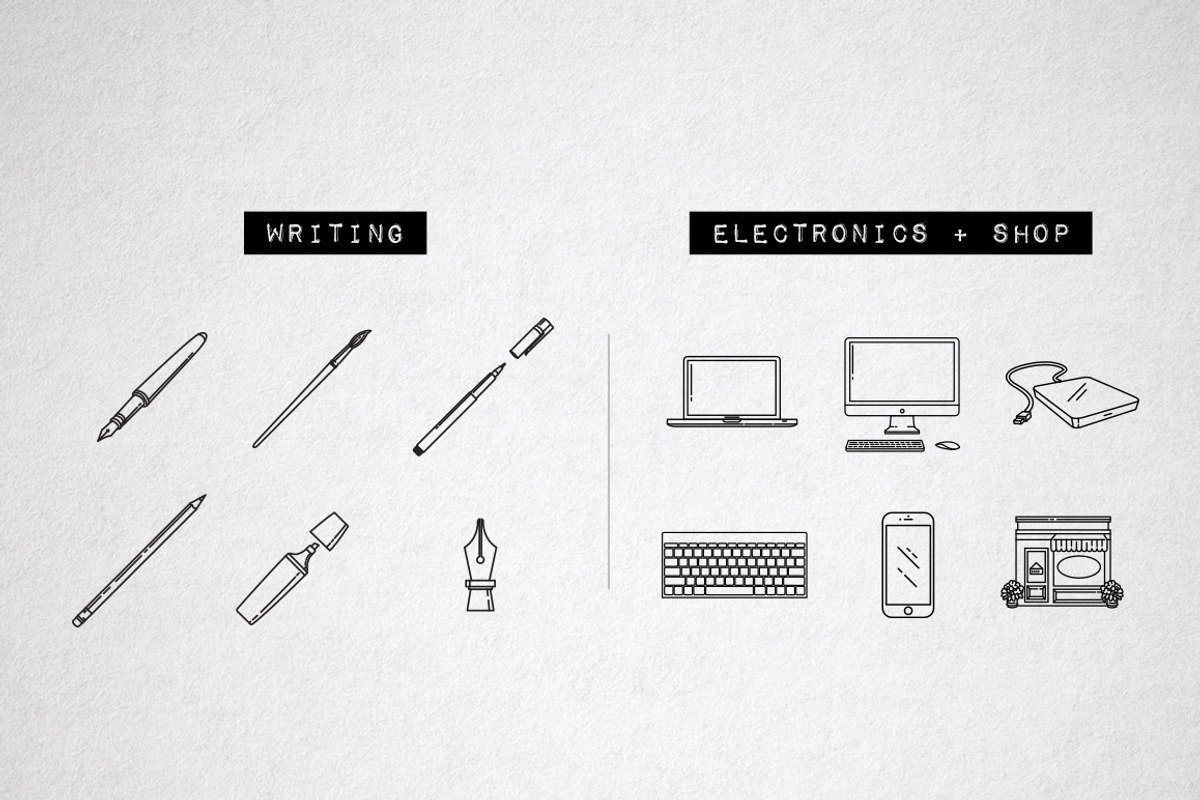 Blog Icons Pack - Social Media, an Outline Icon by Hatch Design Workshop (Photo 5 of 9)