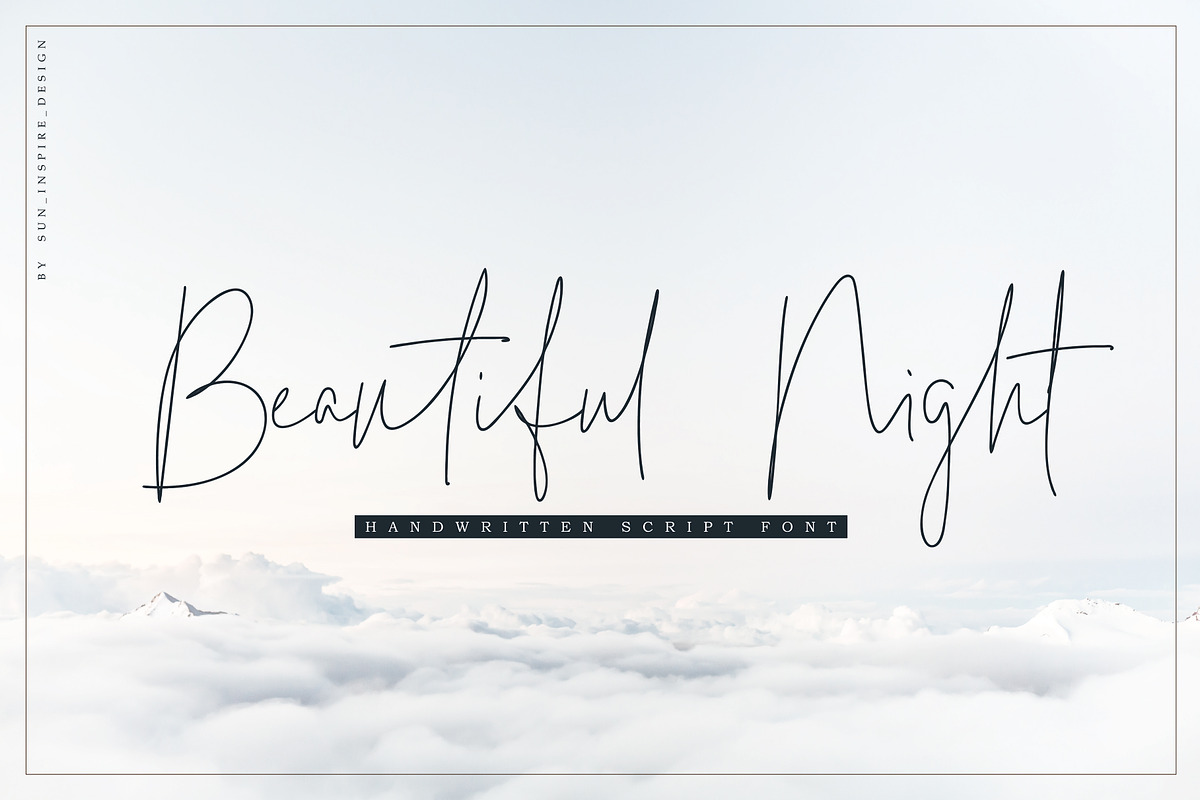 Beautiful Night Script Font
