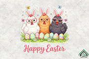 Happy Easter Day Chicken PNG, an Illustration by Craft Nest (Thumbnail 2 of 6)