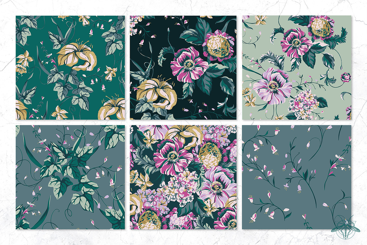 Midnight | Vector patterns set, a Pattern Graphic by Tanya Vollar (Photo 8 of 10)