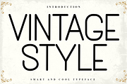 Vintage Style, a Sans Serif Font by InermediaSTUDIO (Thumbnail 1 of 8)