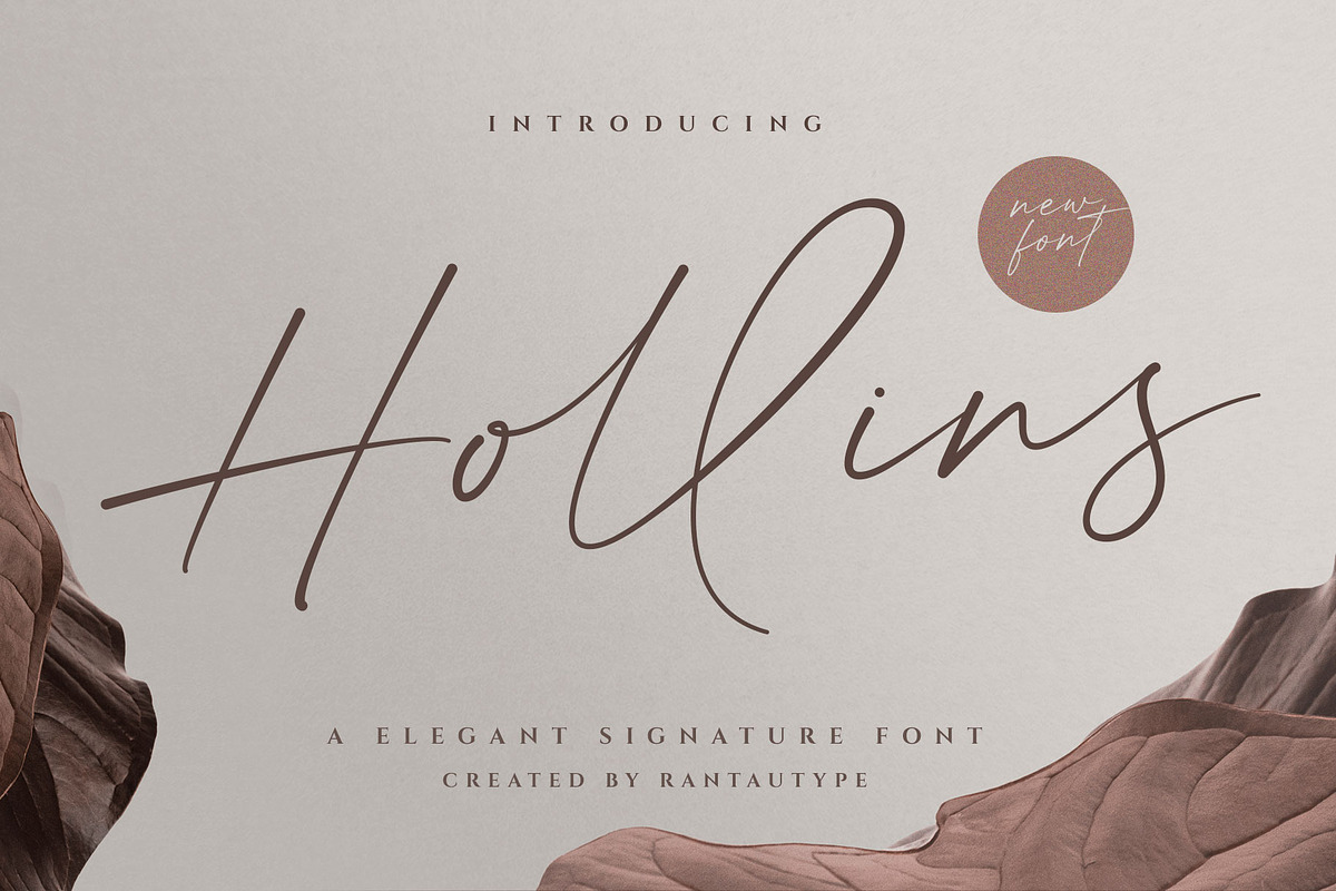 Hollins Modern Handwritten Font, a Handwritten Font by RantautypeStudio (Photo 1 of 11)