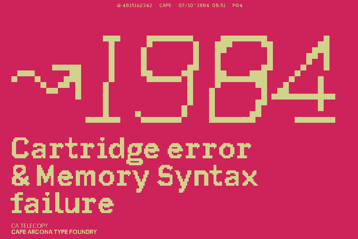 CA Telecopy C, a Sans Serif Font by Cape Arcona Type Foundry (Photo 14 of 15)