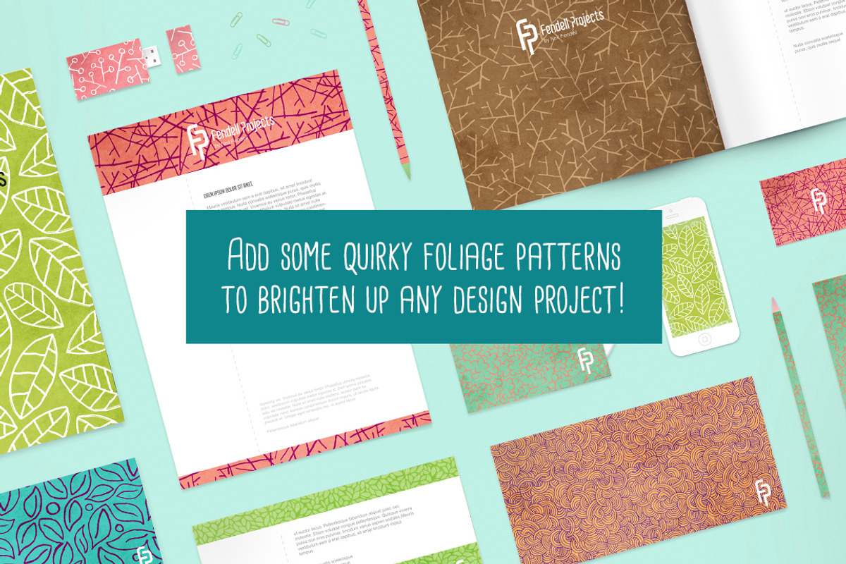 10 Foliage Seamless Pattern Overlays, a Graphic by Fendell Projects (Photo 13 of 13)