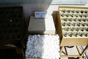 Candles for sale at a religious site in Fatima, Portugal, a Photo by AS photostudio
