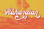 Rahardian - Retro Script Font, a Script Font by PutraCetol Studio (Thumbnail 1 of 12)