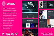 Dark WordPress Theme & Templates, a WordPress Template by Visualmodo (Thumbnail 1 of 15)
