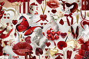 Velvet Hearts: Collage Pack, an Object Graphic by TiriCo (Thumbnail 5 of 10)