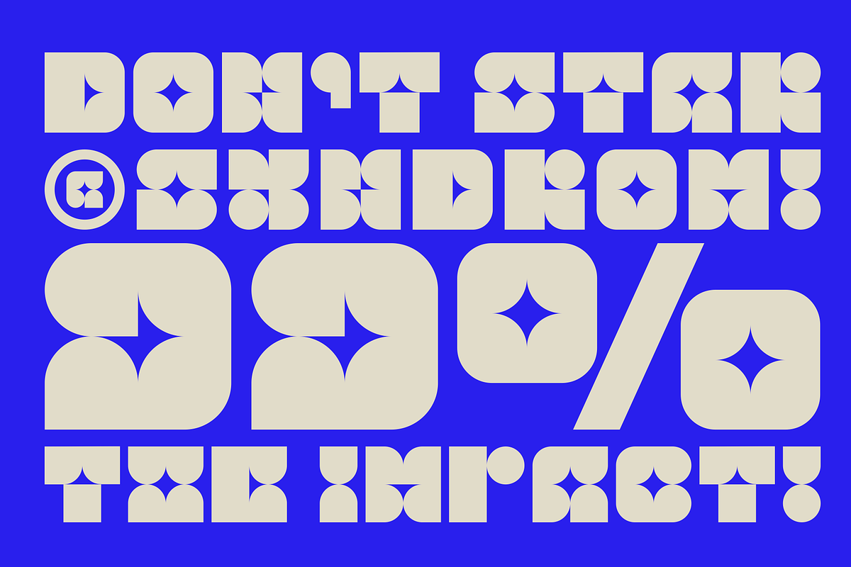 Mtry - Geometric Experimental, a Sans Serif Font by Marvadesign (Photo 4 of 10)