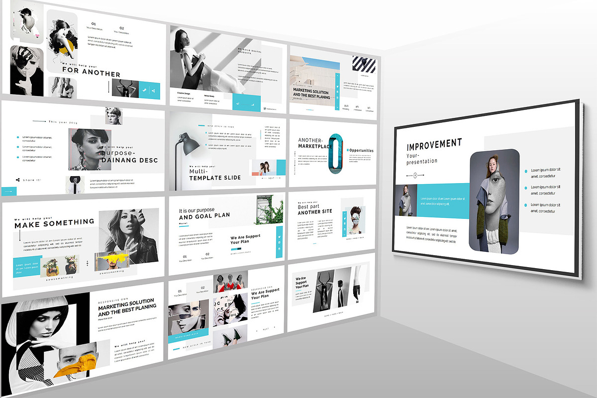 Minimal Corporation Powerpoint, a Presentation Template by Putra Khan (Photo 3 of 8)