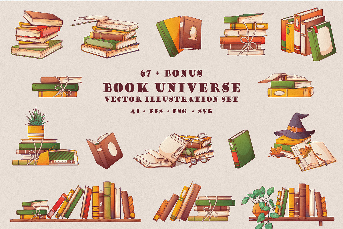 Book Universe Set, an Education Illustration by Bloom Art (Photo 1 of 9)