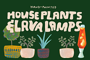 House Plants & Lava Lamps, a Texture Illustration by Katrina Junio (Thumbnail 1 of 8)
