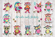 Cute owls, an Object Graphic by Maya Ivart (Thumbnail 5 of 12)