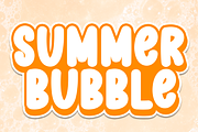 Summer Bubble | Script Font, a Script Font by Scratchones (Thumbnail 1 of 8)