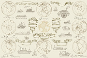 Nautical illustrations set, a Decorative Illustration by ArtOwl (Thumbnail 3 of 4)
