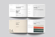 Brand Guidelines Template Landscape, a Brochure Template by DesignCrest (Thumbnail 9 of 21)