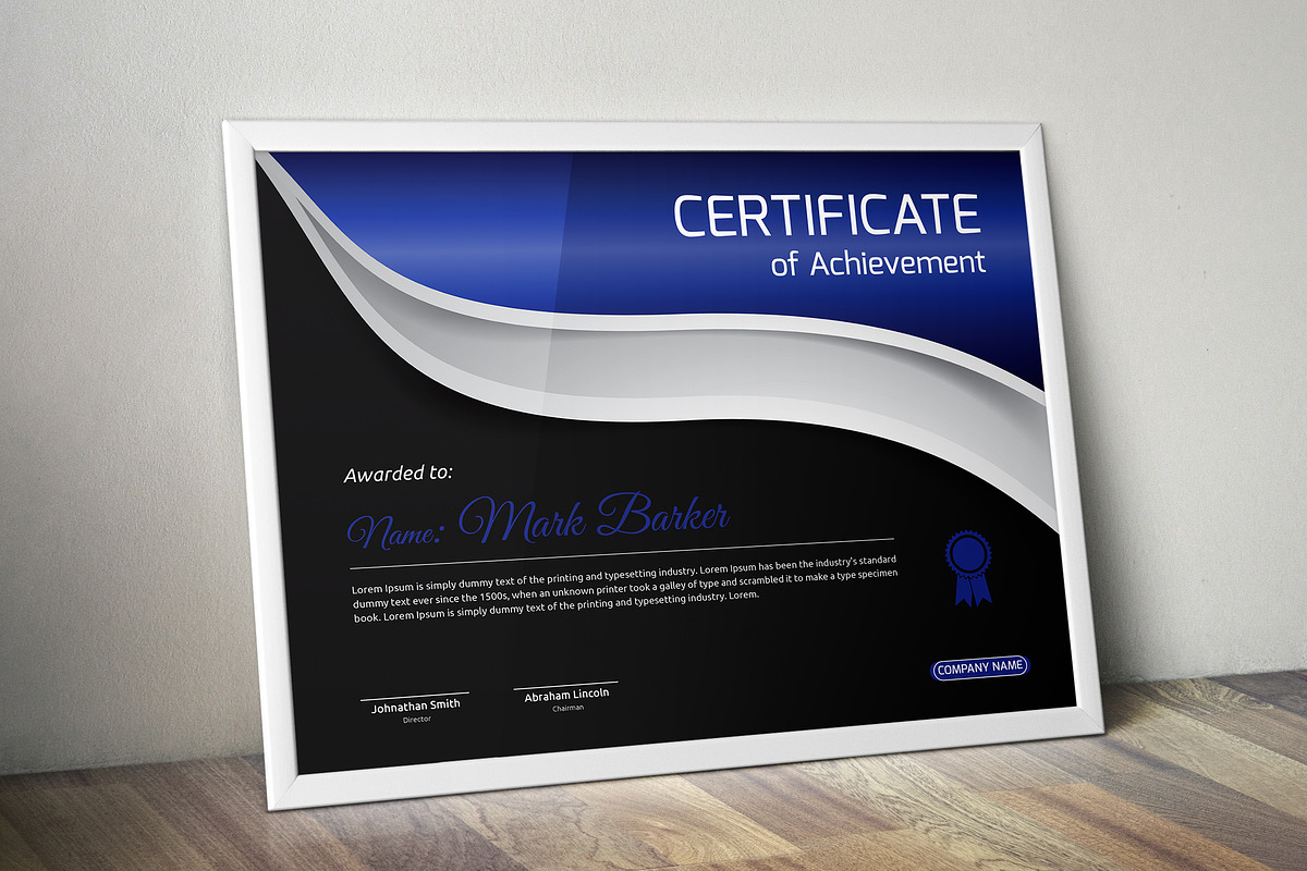Certificate Word | PSD | AI, a Stationery Template by Curve Design (Photo 5 of 6)
