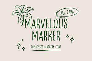 Marvelous Marker Font