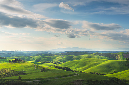 Countryside landscape in Volterra