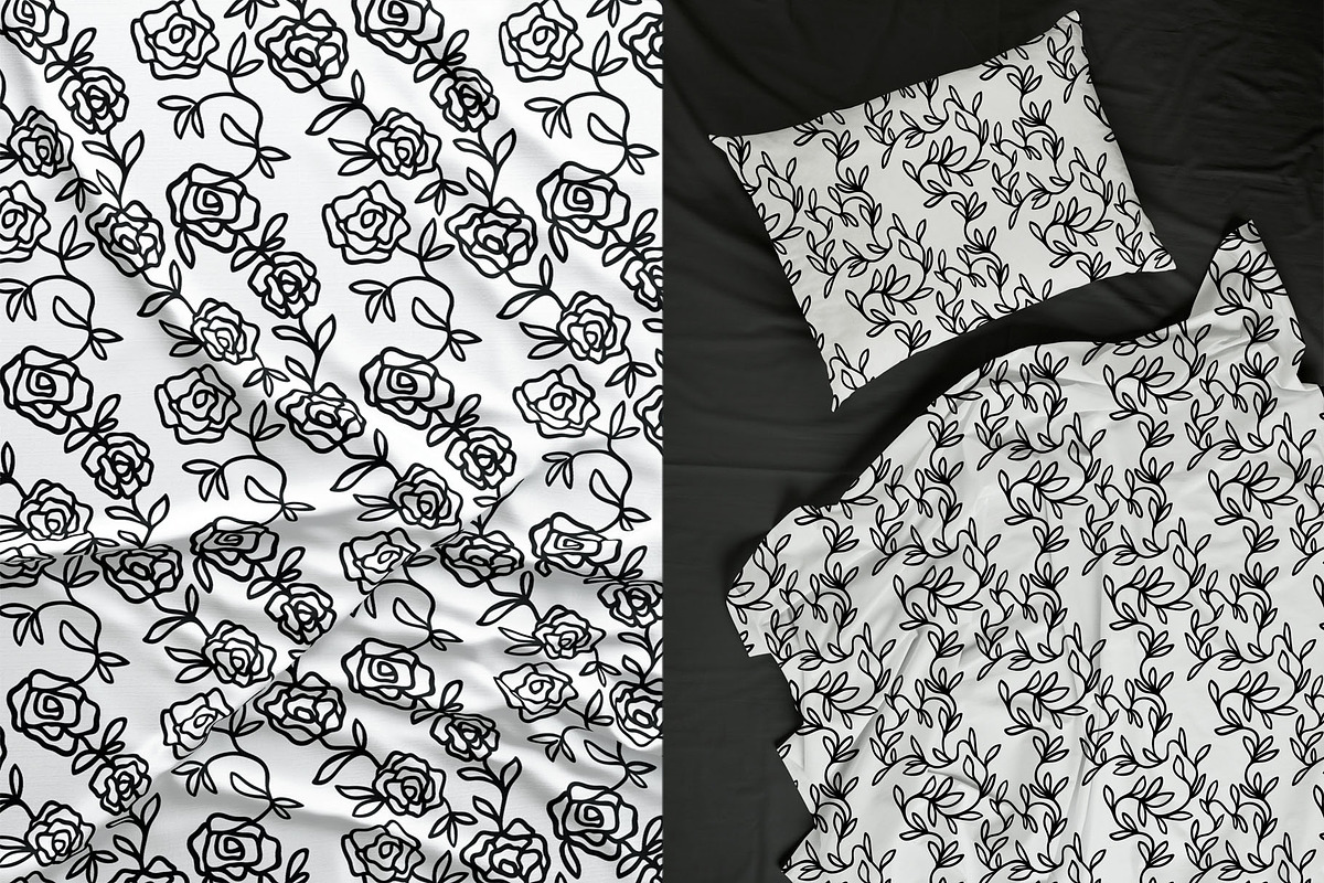 15 floral line patterns, a Pattern Graphic by pineart (Photo 4 of 5)
