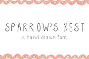 Sparrow's Nest Font, a Sans Serif Font by Maybe Sparrow Designs (Thumbnail 1 of 2)