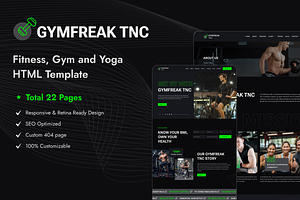 GYMFreak - Gym Website Template, a HTML Template by TNCFlow