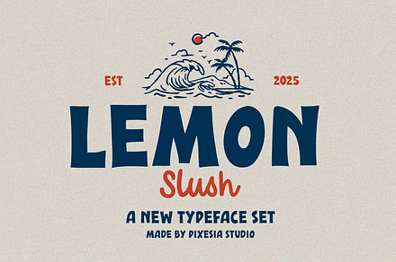 Lemon Slush – Vintage Retro Font Duo