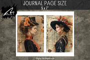Victorian Girl Junk Journal Pages, a Person Illustration by Digital Art Mahdiseño (Thumbnail 8 of 10)