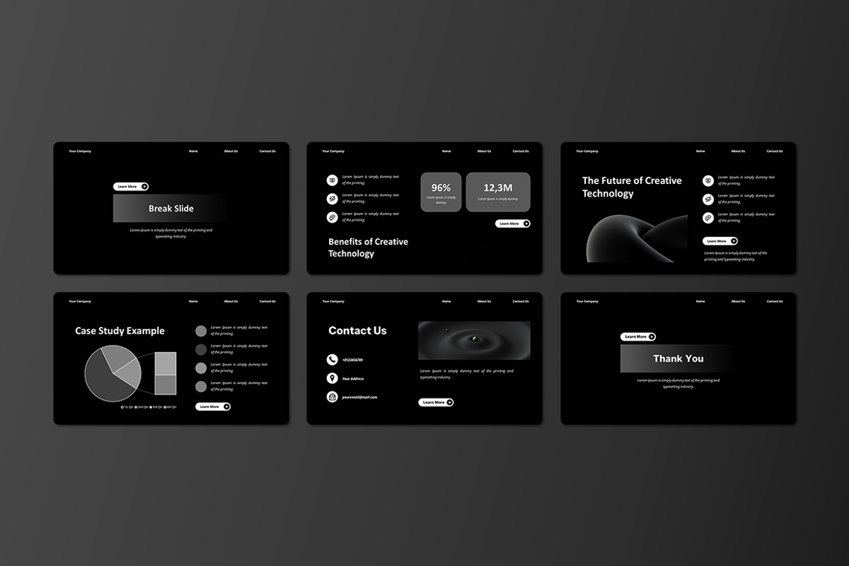 Creative technology Keynote Template, a Presentation Template by Iqsiart Studio (Photo 3 of 3)