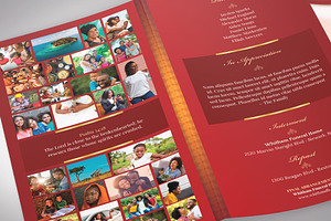 Loving Legal Trifold Funeral Program