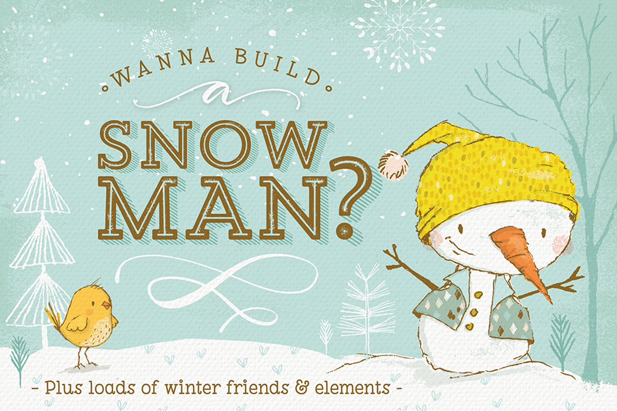 Build your own Snowman and more!, an Illustration by Lisa Glanz (Photo 1 of 9)