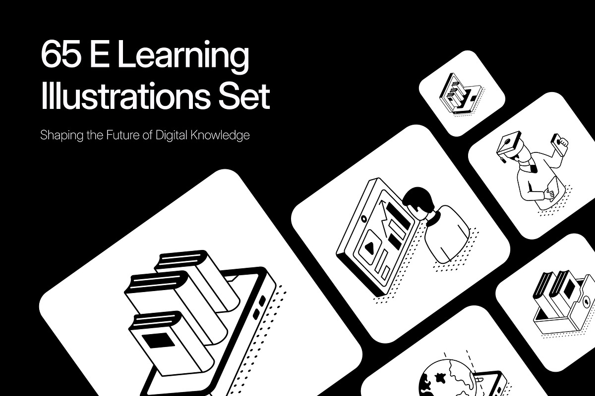 E-Learning Isometric Illustrations, a Technology Illustration by Vectors Market (Photo 1 of 11)