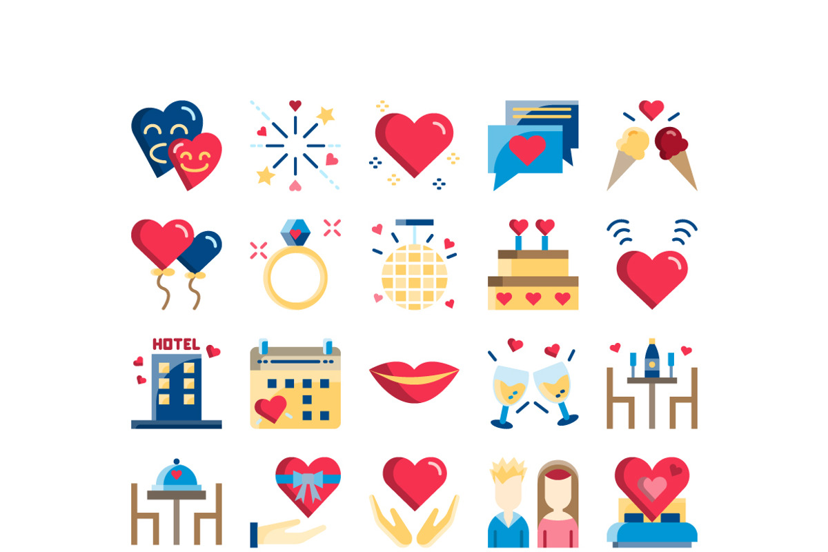 30 Date Night Icon Sets, an Icon by VINZENCE STUDIO (Photo 2 of 4)