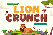 Lion Crunch - Food Font, a Handwritten Font by Mozatype (Thumbnail 1 of 8)