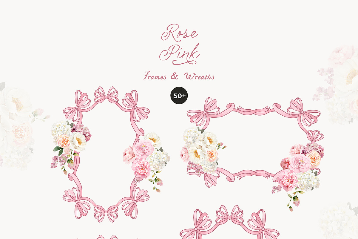 Rose Pink Watercolor Floral, a Decorative Illustration by Lana Elanor (Photo 6 of 14)
