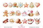 Christmas Hot Cocoa Bar Clipart, a Food Illustration by MockupWizard (Thumbnail 2 of 5)