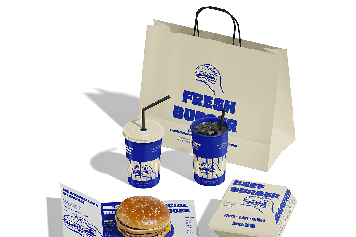 Restaurant Branding Mockup, a Packaging Mockup by Bartama Graphic (Photo 4 of 5)
