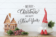 Christmas mockup., a Poster Template by MyHomeMockups (Thumbnail 3 of 7)