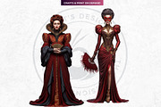 Obsidian Opera Characters Cliparts, a Person Illustration by ThatsDesignArt (Thumbnail 4 of 13)