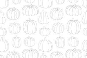 Pumpkins Harvest Graphic Patterns