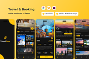 TravelEase - Travel & Booking Mobile, an App Template by trabaskriya (Thumbnail 1 of 5)